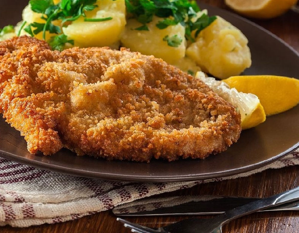 Tavuk Şinitzel + Pirinç Pilavı + Revani